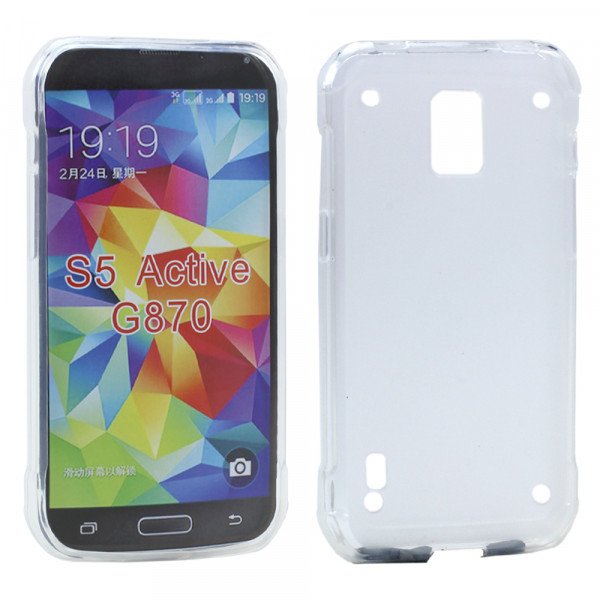 Wholesale Samsung Galaxy S5 Active G870 TPU Gel Soft Case (Clear)